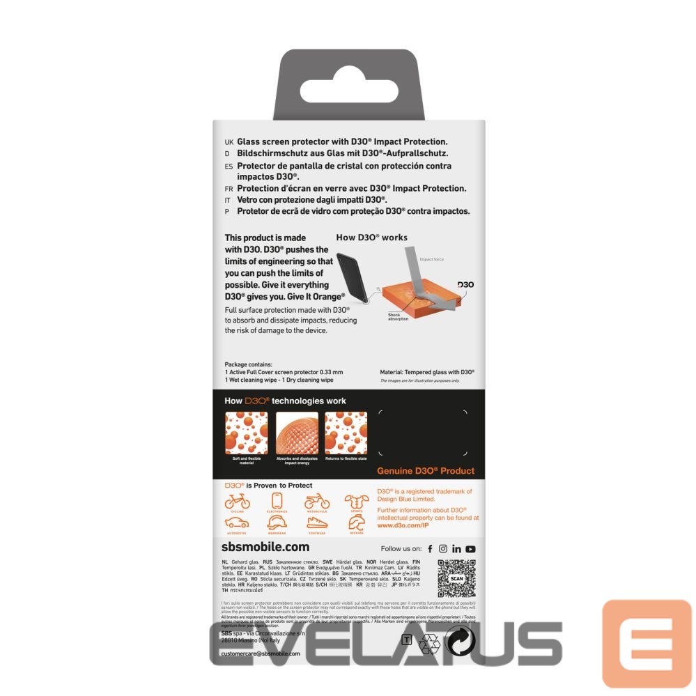 Tagakaaned SBS SBS Extreme Mag D3O MagSafe Case for iPhone 16 Pro Max - Transparent