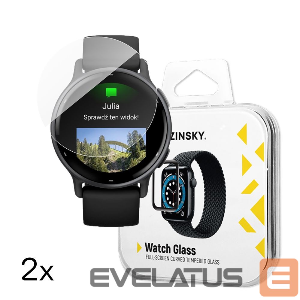 Rihm Wozinsky Wozinsky Full Glue Tempered Glass for Garmin Vivoactive 5 (2 pcs.)