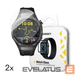 Rihm Wozinsky  Wozinsky Full Glue Tempered Glass for Huawei Watch GT 5 / GT 5 Pro / GT 4 / GT 4 Pro / GT 3 / GT 3 Pro 42mm (2 pcs.) 