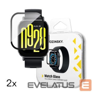 Rihm Wozinsky  Wozinsky Full Glue Tempered Glass for Xiaomi Redmi Watch 5 Active (2 pcs.) 