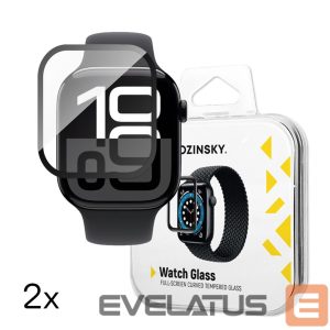 Rihm Wozinsky  Wozinsky Full Glue Tempered Glass with Black Frame for Apple Watch Series 10 46mm (2 pcs.) 