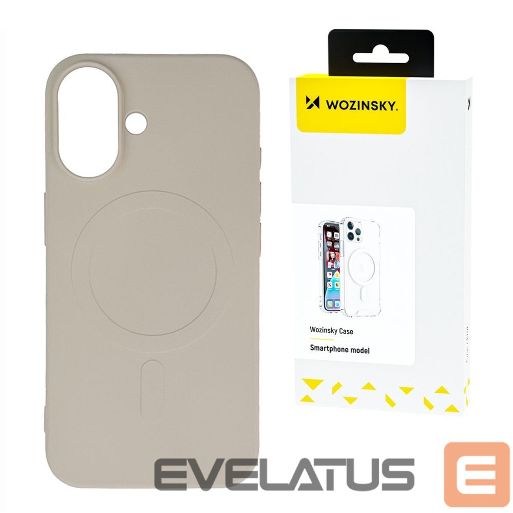 Tagakaaned Wozinsky Liquid Silicone Case MagSafe for Samsung Galaxy S25 Ultra - Beige