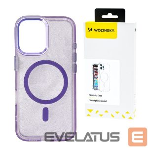 Tagakaaned Wozinsky  Wozinsky Glitter Case with Mag Safe for Samsung Galaxy S25+ - Purple with Glitter 