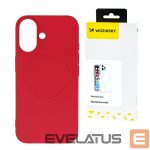 Tagakaaned Wozinsky  Liquid Silicone Case MagSafe for Samsung Galaxy S25+ - Red 
