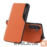 Tagakaaned Hurtel  Eco Leather View Case elegant case with flap and stand function for Samsung Galaxy A26 - orange 