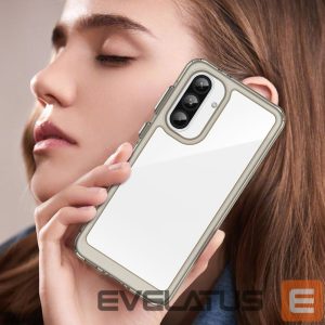 Tagakaaned Hurtel  Outer Space Case for Samsung Galaxy A26 Cover with Flexible Frame - Semi-Transparent, Black 