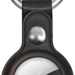 Tagakaaned Hurtel  Apple AirTag PU Leather Case - Black 