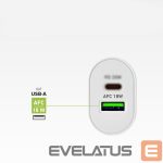 Adaptrid SBS  SBS TETRPD20W 20W USB-A USB-C Wall Charger with Power Delivery - White 