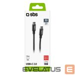 Kaabel SBS  SBS TECABLETCC20BK USB-C Cable - USB-C 25W Power Delivery 1.5m - Gray 