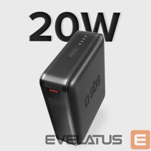 Väline aku SBS  Powerbank SBS TEBB10000HDPD20K 10000 mAh with Power Delivery - black 