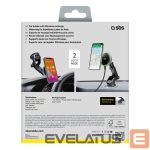 Automaatne hoidja SBS  SBS TESUPMAGEXTWIR15W Telescopic Smartphone Holder with Wireless Charger, MagSafe Compatible, for Windshield and Dashboard - Black 