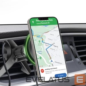 Automaatne hoidja SBS  Smartphone holder with wireless charger SBS TESUPMAGWIR15W for air vent, compatible with MagSafe - black 