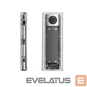 Muu arvutitarvik Orico  Orico TCM2-G20 M.2 NVME USB-C 3.2 20Gb/s Disk Drive - Silver/Transparent 