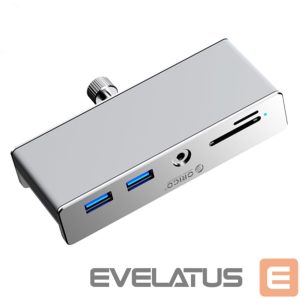 Üleminek Orico  Orico MH5PMM Clamp-mounted Hub USB-C / 2x USB-A 3.0, + SD&TF + 3.5mm Audio - Black 