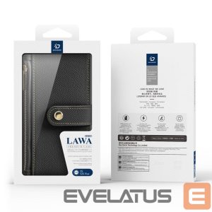 Tagakaaned Dux Ducis  Dux Ducis Lawa Leather Case for Samsung Galaxy S25+ with Detachable Magnetic Wallet - Black 