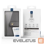 Tagakaaned Dux Ducis  Dux Ducis Lawa Leather Case for Samsung Galaxy S25+ with Detachable Magnetic Wallet - Gray 
