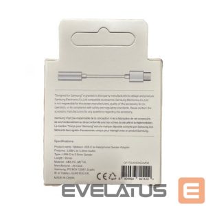 Kaameratarvik Samsung  Samsung GP-TGU023AE DAC USB-C to 3.5mm mini jack adapter - white 