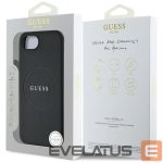Tagakaaned Guess  Guess PU Grained Classic Logo case with MagSafe for iPhone 16e - black 