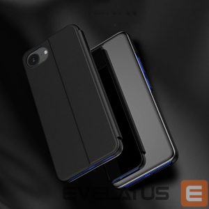 Tagakaaned Hurtel  Clear View Case for iPhone 16e Flip Cover - Black 
