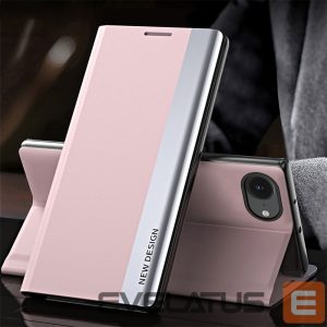 Tagakaaned Hurtel  Sleep Case Pro for iPhone 16e with flap and stand - pink 