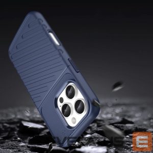 Tagakaaned Hurtel  Thunder Case for iPhone 16e Silicone Armored Cover - Blue 