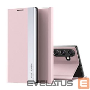 Tagakaaned Hurtel  Sleep Case Pro for Samsung Galaxy S25 Edge with Flip and Stand - Pink 