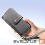 Tagakaaned Dux Ducis  Dux Ducis Lawa Leather Case for iPhone 15 Pro - Gray 