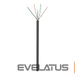 Üleminek Goobay  Outdoor Network Cable | CAT 6 U/UTP | AWG 24/1 | Cable length: 100 m | Black 