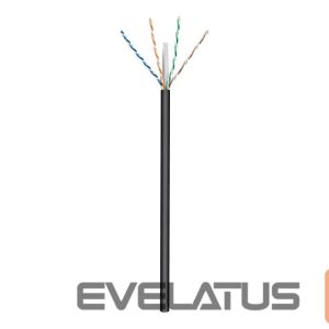 Üleminek Goobay  Outdoor Network Cable | CAT 6 U/UTP | AWG 24/1 | Cable length: 100 m | Black 