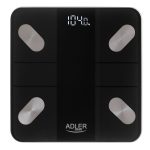 Kaalud Adler  Smart Bathroom Scale | AD 8186b | Maximum weight (capacity) 180 kg | Accuracy 100 g | Body Mass Index (BMI) measuring | Black 