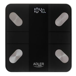Kaalud Adler  Smart Bathroom Scale | AD 8186b | Maximum weight (capacity) 180 kg | Accuracy 100 g | Body Mass Index (BMI) measuring | Black 