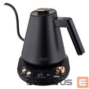 Veekeetja Adler  Kettle | AD 1349 | Electric | 1100 W | 1 L | Stainless steel | 360° rotational base | Black/Gold 