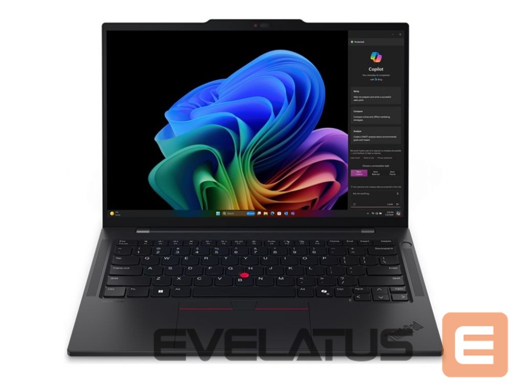 Sülearvuti Lenovo ThinkPad T14s | Black | 14 " | IPS | WUXGA | 1920 x 1200 pixels | Anti-glare | Snapdragon X Elite | X1E-78-100 | 32 GB | Soldered LPDDR5x | Solid-state drive capacity 1000 GB | Qualcomm Adreno GPU | Windows 11 Pro | 802.11be | Bluetooth version 5.3 | Keyboard language English | Keyboard backlit | Warranty 36 month(s) | Battery warranty 12 month(s)