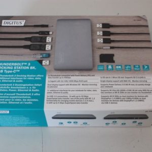 Juhtmevabad kõrvaklapid Digitus  SALE OUT.  Universal Docking Station, USB 3.0, 7-Port, Travel 2x Video, 3x USB 3.0, 1x USB-C, RJ45, Audio |  | Thunderbolt  3 Dockingstation 8K, USB Type-C  | Ethernet LAN | Warranty 24 month(s) | DAMAGED PACKAGING, UNPACKED, USED 