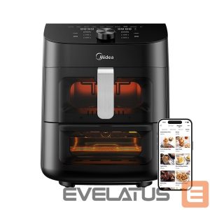 Lauagrillid Midea  Two Zone Airfryer | MAD1100DADK | Power 1850 W | Capacity 4.4/6.4 L | Rapid Air technology | Black 