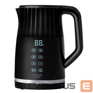 Veekeetja Adler  Kettle with LED display | AD 1350 | Electric | 2200 W | 1.7 L | Stainless Steel | 360° rotational base | Black 