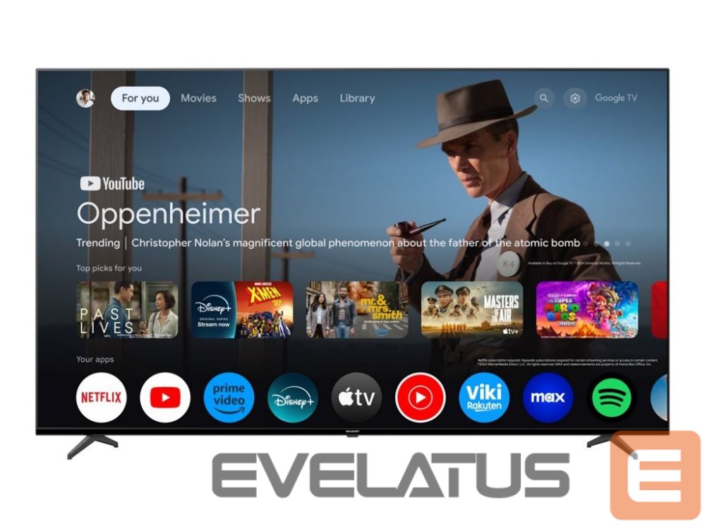 Televiisorid Sharp 70GL4260E | 70" | Smart TV | Google TV | 4K Ultra HD