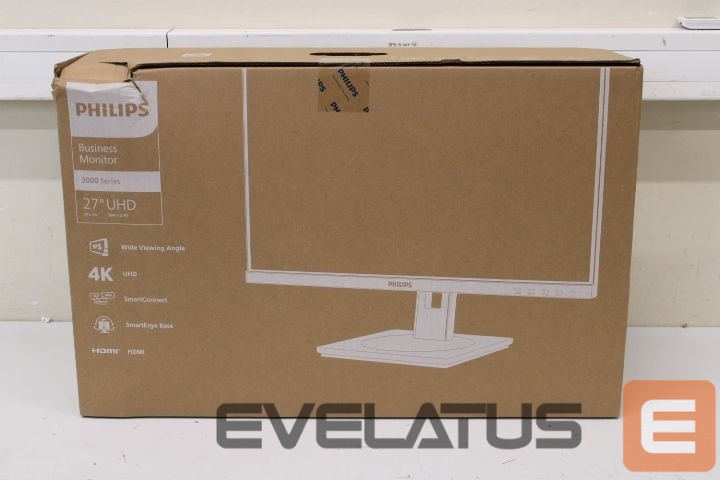 Monitorid Philips SALE OUT. Business Monitor 27B1N3800/00 IPS 27" 3840x2160/16:9/4ms/ HDMI DisplayPort USB Audio Out | | 27B1N3800/00 | 27 " | IPS | 16:9 | 60 Hz | 4 ms | 3840 x 2160 pixels | 350 cd/m² | HDMI ports quantity 2 | Warranty 24 month(s) | DAMAGED PACKAGING