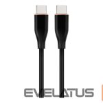 Laadija Cablexpert  Premium Silicon Type-C Power Delivery (PD) Charging and Data Cable, 1.5 m | CC-USB2S-CMCM-1.5M-BK 
