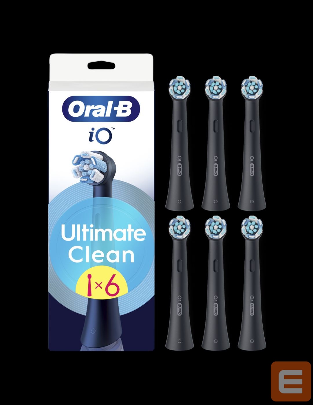 Hambahari Oral-B Replaceable toothbrush heads | iO UltimateClean | Heads | For adults | Number of brush heads included 6 | Black