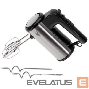 Mikserid ja blenderid Adler  Hand mixer | AD 4232 | Hand Mixer | 900 W | Number of speeds 5 | Turbo mode | Black/Stainless Steel 
