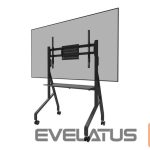 Teleri kinnitus NEOMOUNTS  MOVE Go FL50-525BL1 TV trolley - 55-86" - max 76 kg - manual h 106-136 cm - VESA 100x100-900x600 - incl. hardware shelf - lockable 