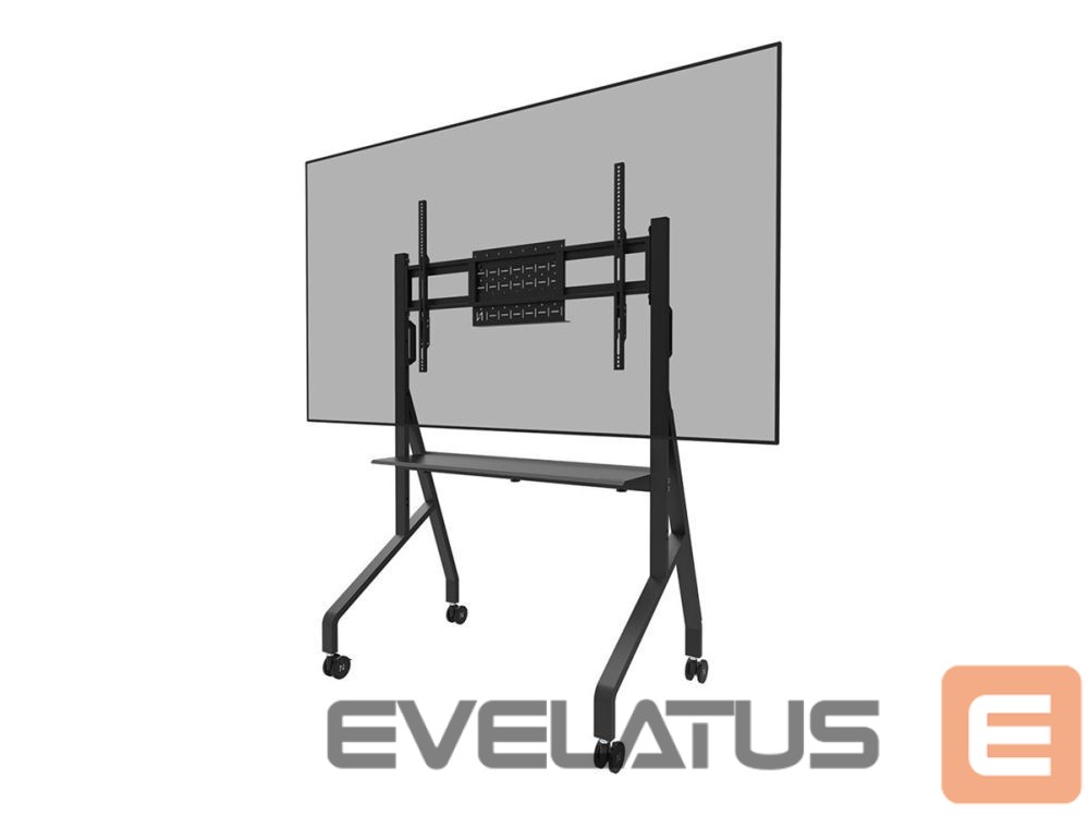 Teleri kinnitus NEOMOUNTS MOVE Go FL50-525BL1 TV trolley - 55-86" - max 76 kg - manual h 106-136 cm - VESA 100x100-900x600 - incl. hardware shelf - lockable