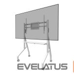 Teleri kinnitus NEOMOUNTS  MOVE Go FL50-525WH1 TV trolley - 55-86" - max 76 kg - manual h 106-136 cm - VESA 100x100-900x600 - incl. hardware shelf - lockable 