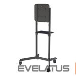 Teleri kinnitus NEOMOUNTS  NS-M1250BLACK TV trolley - 37-70" - max 70 kg - VESA 200x200-600x400 - 90° rotatable - incl. hardware shelf - black 