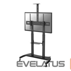 Teleri kinnitus NEOMOUNTS  PLASMA-M1950E TV trolley - 60-100" - max 100 kg - manual h 134-166 cm - VESA 200x200-1000x600 - incl. cam/hardware shelf - black 