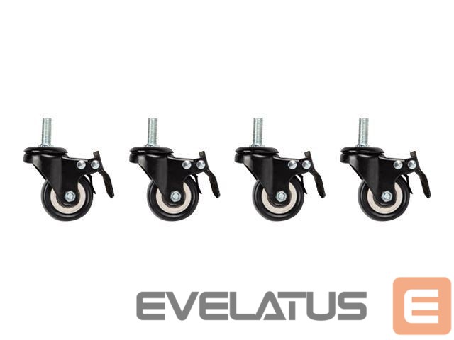 Serverid Lanberg Castors x4 with thread and brake for wall mounting cabinets |