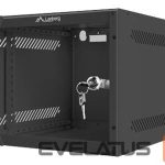 Serverid Lanberg  Rack cabinet 10" wall-mount 4U/280x310 (flat pack) with glass door, black | 