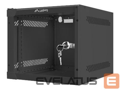 Serverid Lanberg Rack cabinet 10" wall-mount 4U/280x310 (flat pack) with glass door, black |