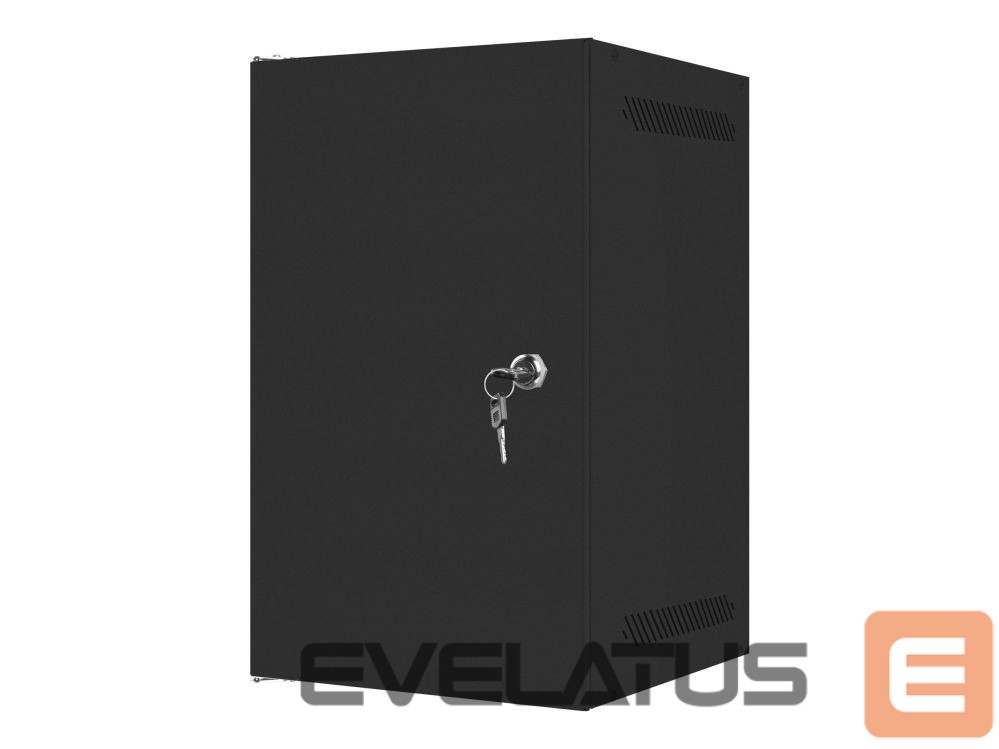 Serverid Lanberg Rack cabinet 10" wall-mount 9U/280x310 for self-assembly with metal door (flat pack), black |
